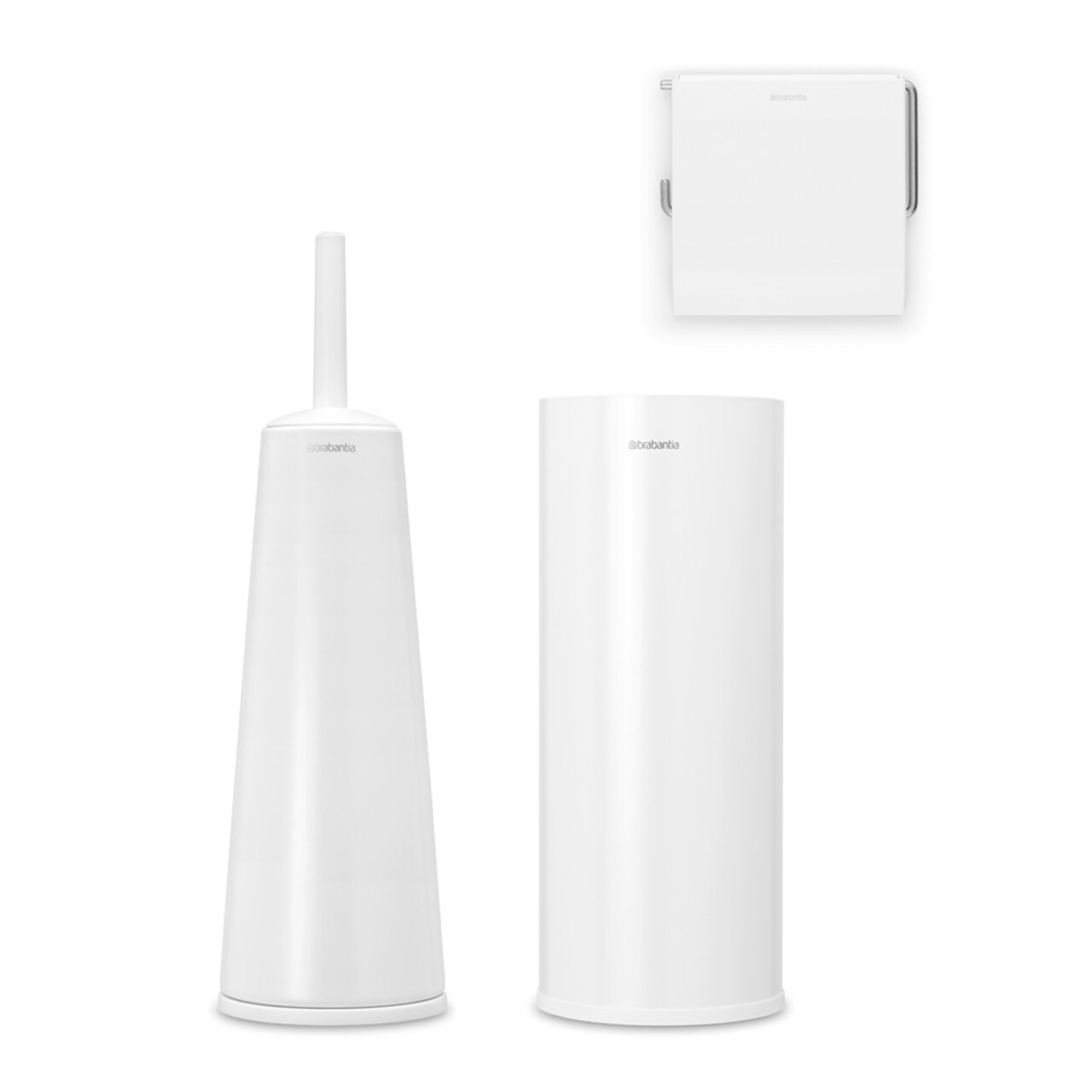 Set accesorii pentru baie 3 piese, Brabantia, Balance, otel, alb - imagine 4